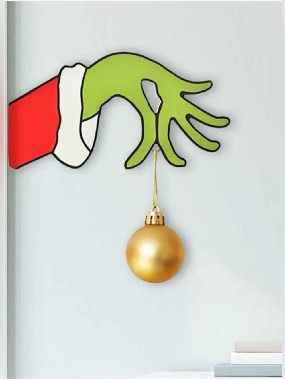 Brand New-Happy Grinch Hand Hanging Ornament/Door/Wall Hanger